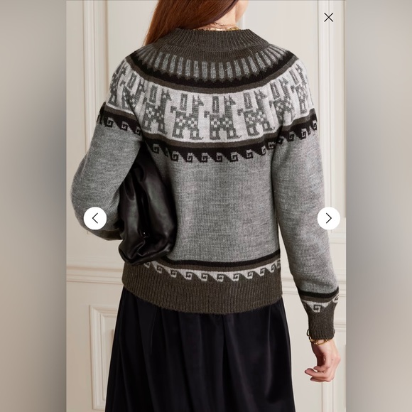 ÀCHEVAL PAMPA Norte intarsia llama and wool-blend sweater. Size S. Never worn. - Picture 2 of 7
